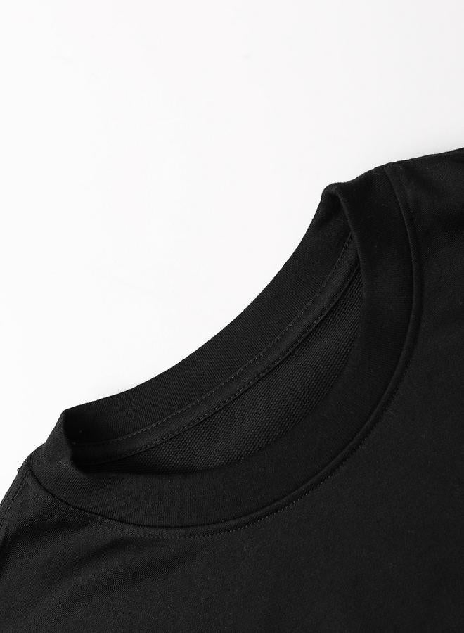 Take Two Men Relaxed Fit Black Short Sleeve T-Shirt - Image 4